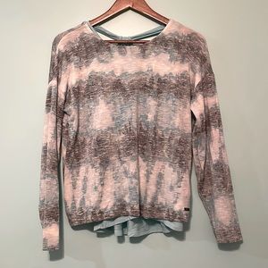 Justice Blue Tie Dye Top